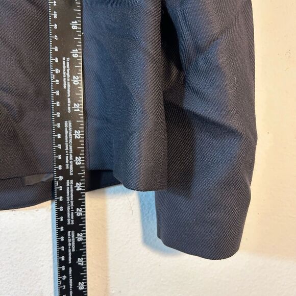 LOUIS FERAUD LADIES BLAZER BLACK LARGE CAPSULE MINIMALIST CAREER JACKET LAYER - Picture 6 of 10